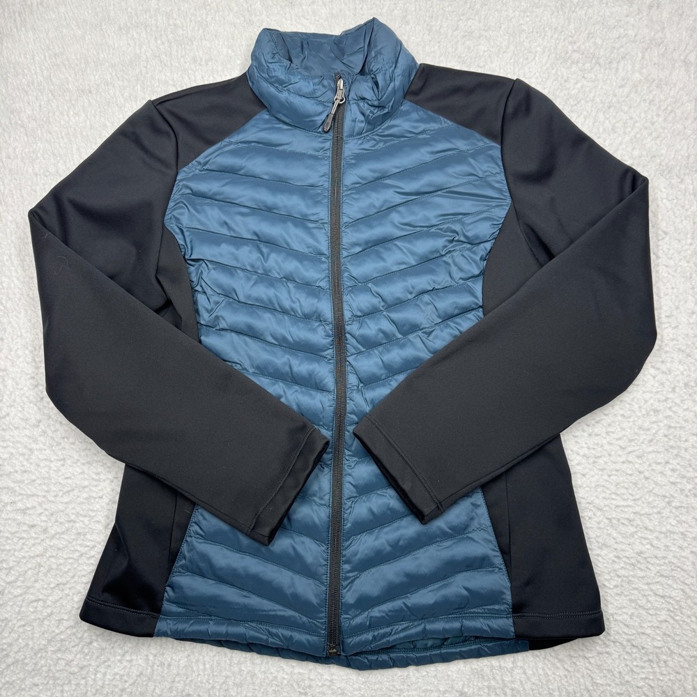 32 Degree Heat Ultra-Light Packable Jacket Blue and Black Women's Size M